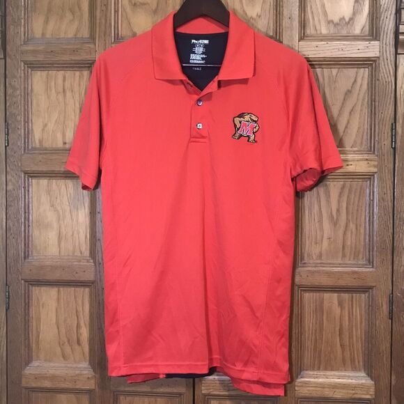 University of Maryland Terrapins ProEdge Knights Apparel Mens M Basketball Polo - Picture 2 of 10